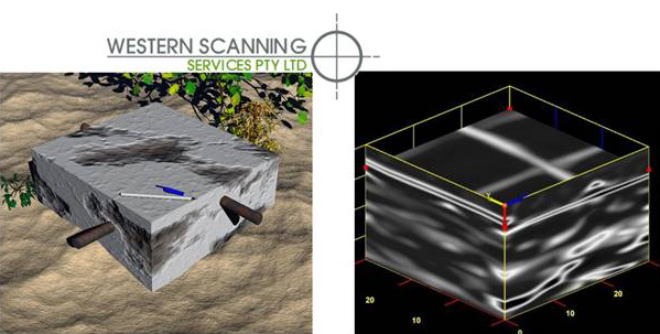 Scanning concrete to generate 3D imagery